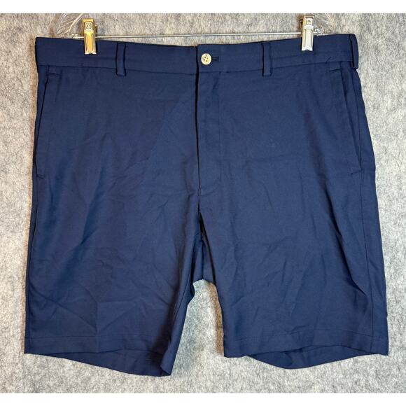 Peter Millar Mens Navy Salem Performance Polyester Shorts Golf Stretch - Size 36 - Picture 2 of 10